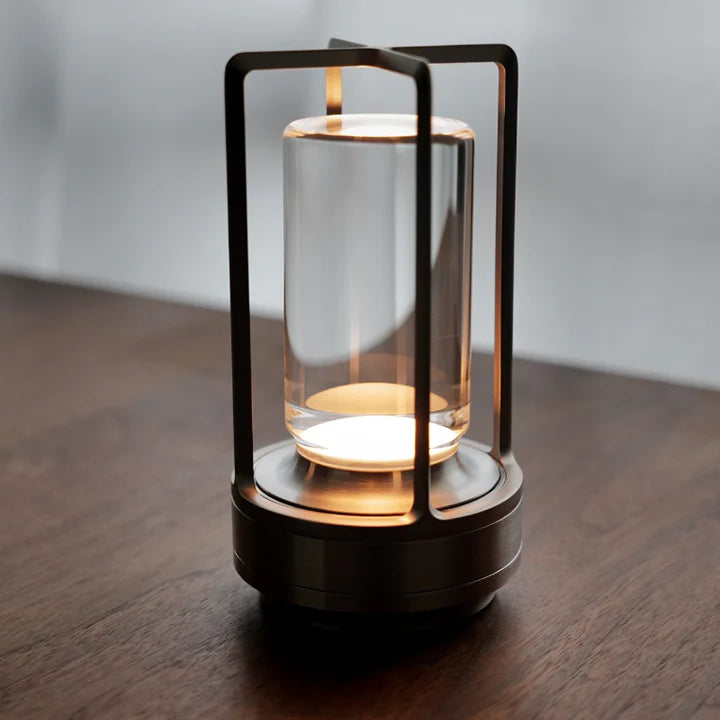 Bezprzewodowa lampa stołowa z panelem dotykowym i podświetleniem LED