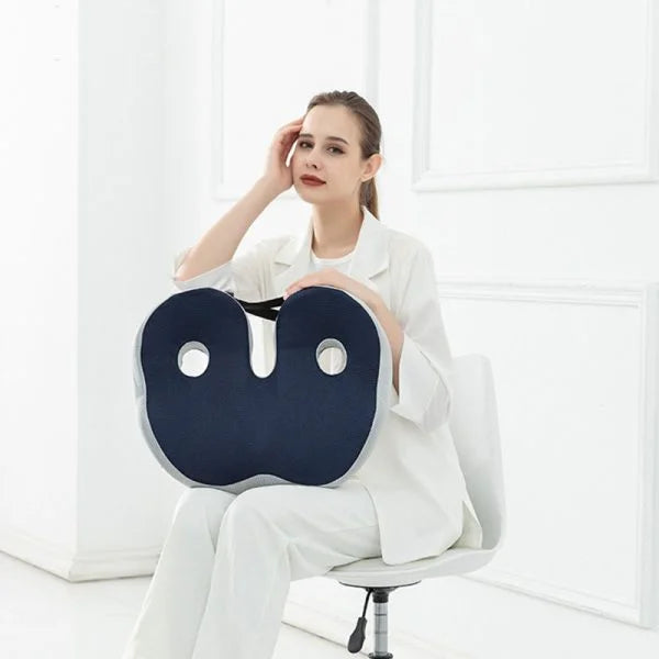 Memory foam seat cushion – improves posture and back support