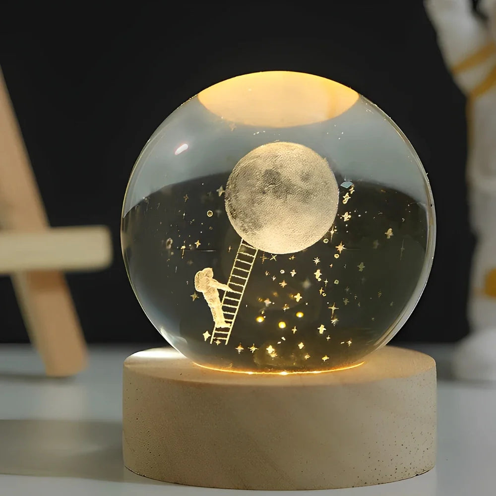 Dekoracyjna kula 3D Galaxy LED lampka nocna