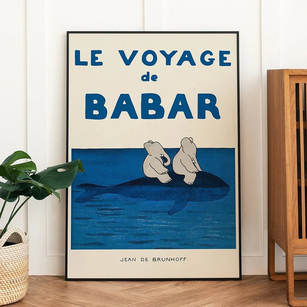 Plakat ścienny z motywem klasycznej przygody Babara