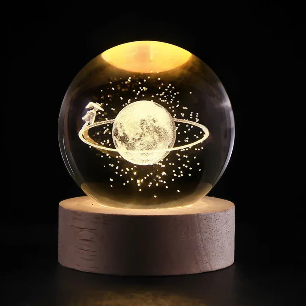 Dekoracyjna kula 3D Galaxy LED lampka nocna