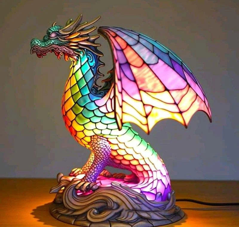 Żywa wielobarwna szklana zwierzęcia  lampa do dekoracji wnętrz