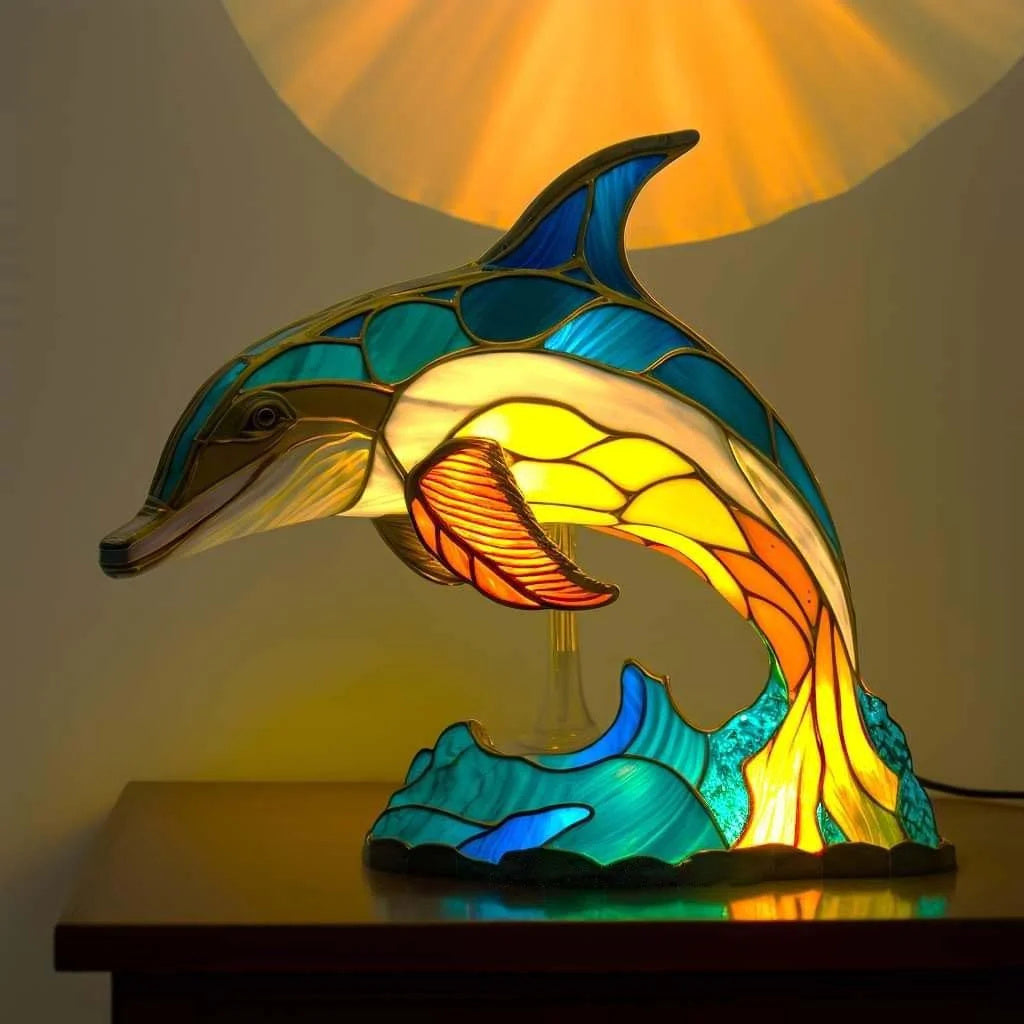 Żywa wielobarwna szklana zwierzęcia  lampa do dekoracji wnętrz