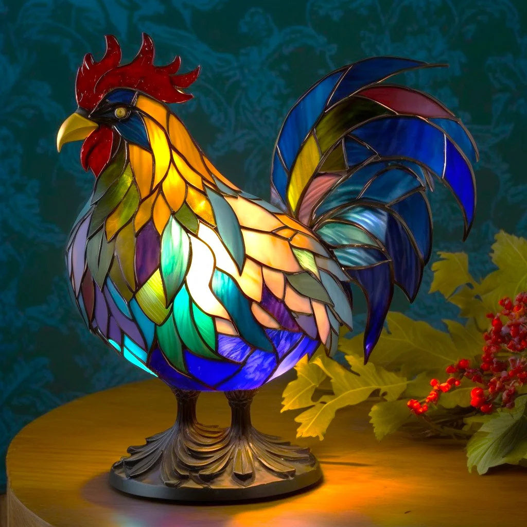 Żywa wielobarwna szklana zwierzęcia  lampa do dekoracji wnętrz