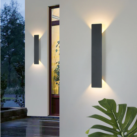 Trwała wodoodporna aluminiowa zewnętrzna lampa ścienna LED