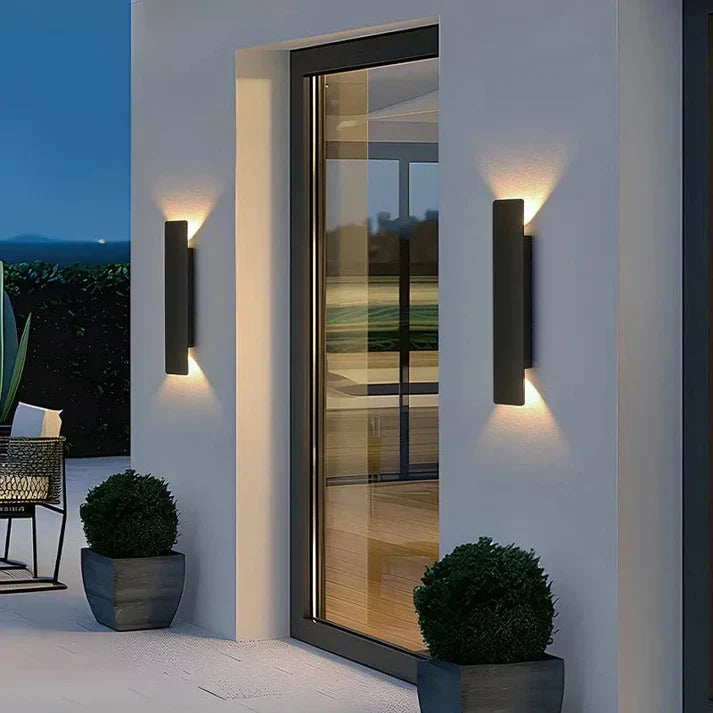 Trwała wodoodporna aluminiowa zewnętrzna lampa ścienna LED