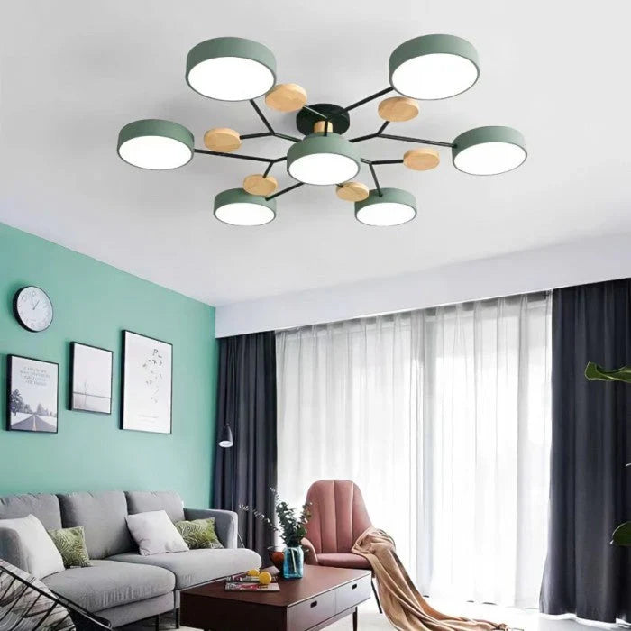 Skandynawska Okrągła Lampa Sufitowa LED