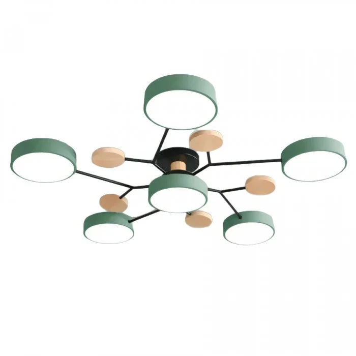 Nowoczesna lampa sufitowa w stylu skandynawskim z wieloma kloszami