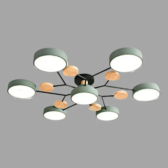 Skandynawska Okrągła Lampa Sufitowa LED