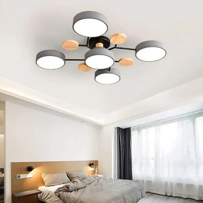 Skandynawska Okrągła Lampa Sufitowa LED