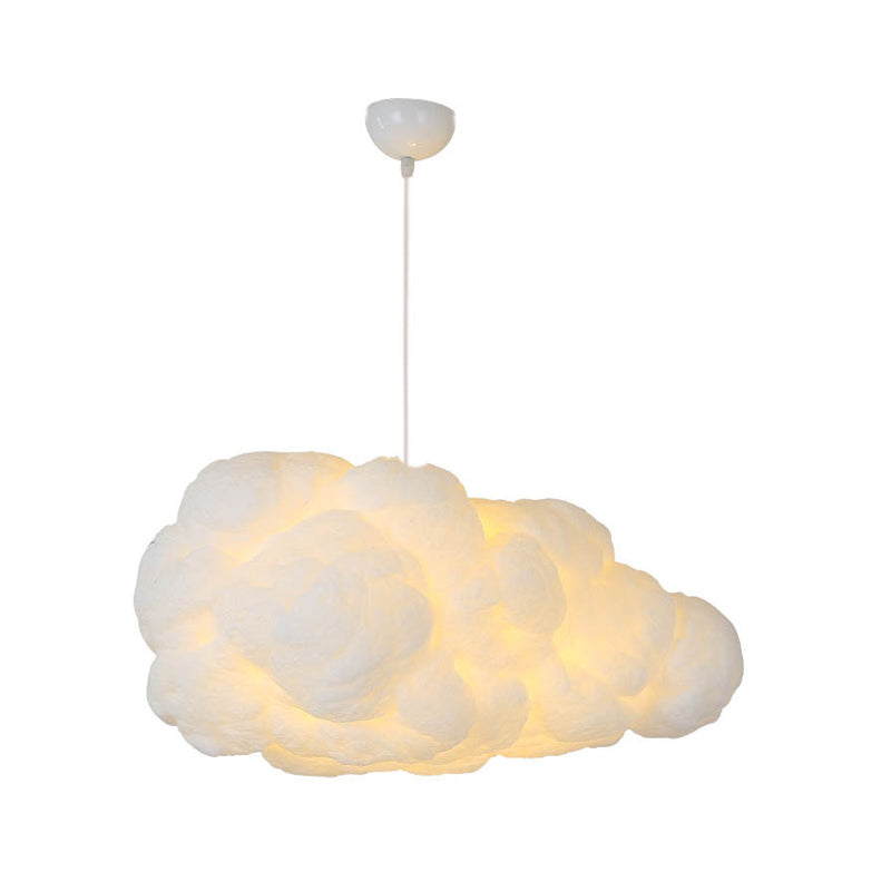 Przytulna nastrojowa lampa sufitowa z dwoma białymi kloszami
