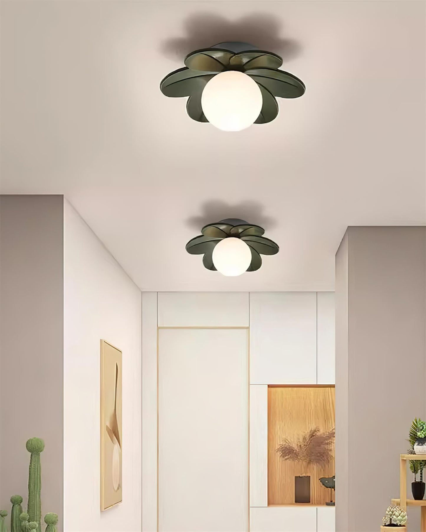 Nowoczesna lampa sufitowa o wzorze w kształcie płatków