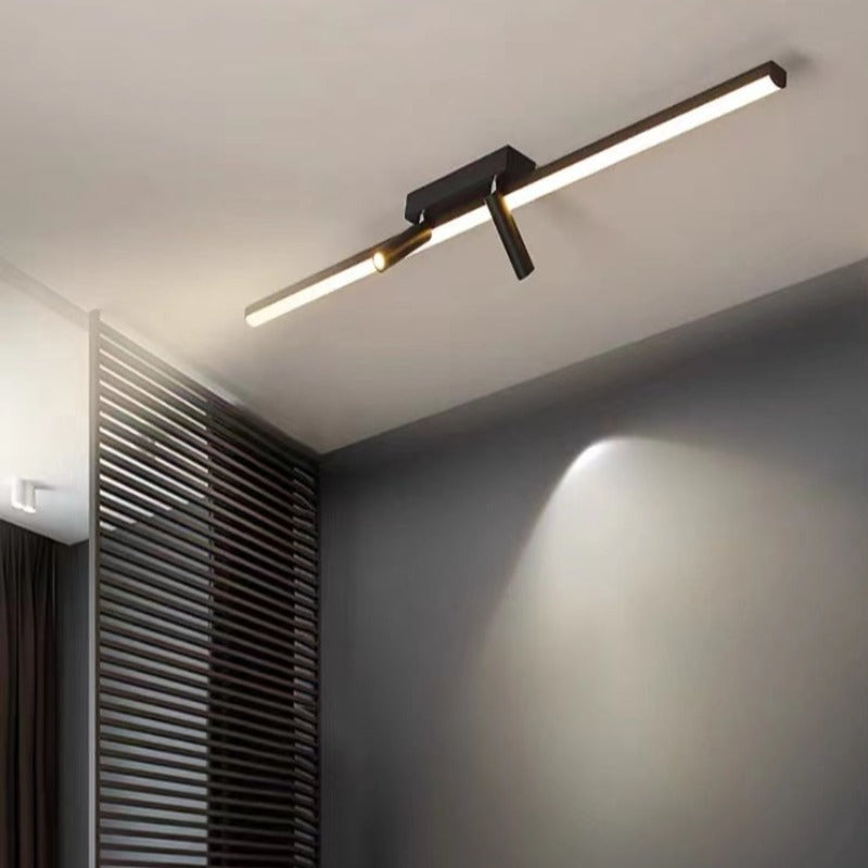Smukła Liniowa Lampa Sufitowa LED do salonów i sypialni