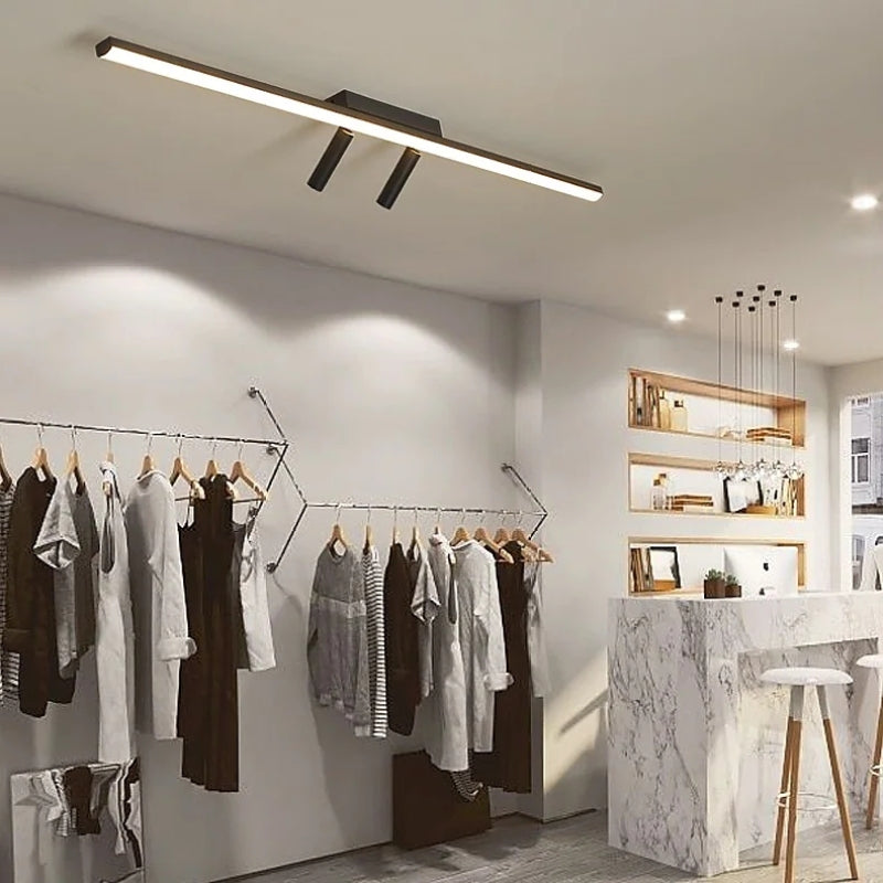 Smukła Liniowa Lampa Sufitowa LED do salonów i sypialni