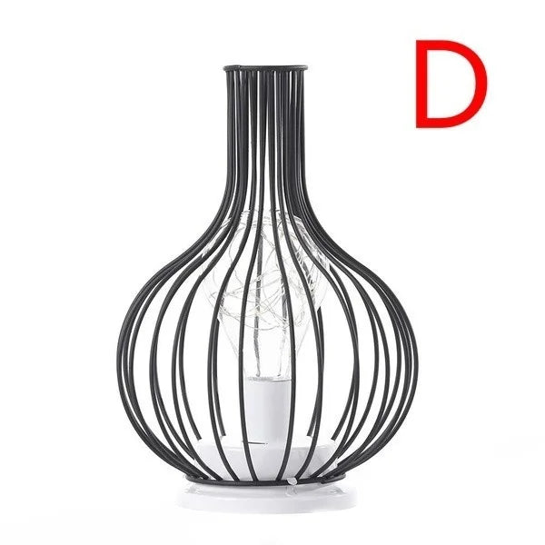 Lampa stołowa w stylu vintage z wydrążonym korpusem – nastrojowe oświetlenie w stylu retro