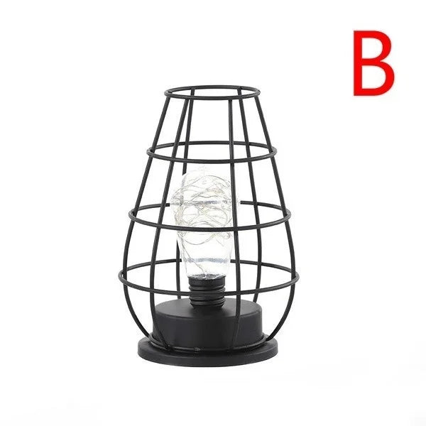 Lampa stołowa w stylu vintage z wydrążonym korpusem – nastrojowe oświetlenie w stylu retro