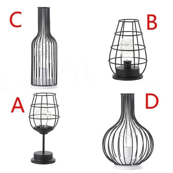 Lampa stołowa w stylu vintage z wydrążonym korpusem – nastrojowe oświetlenie w stylu retro