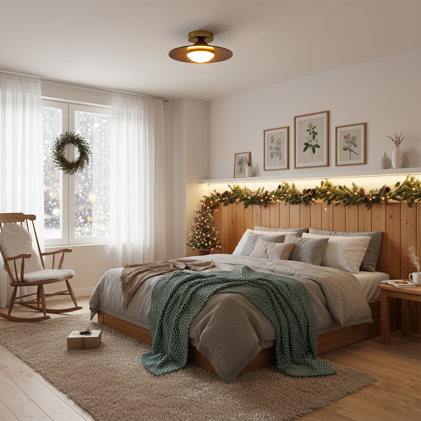 Klasyczna Kompaktowa Lampa Sufitowa