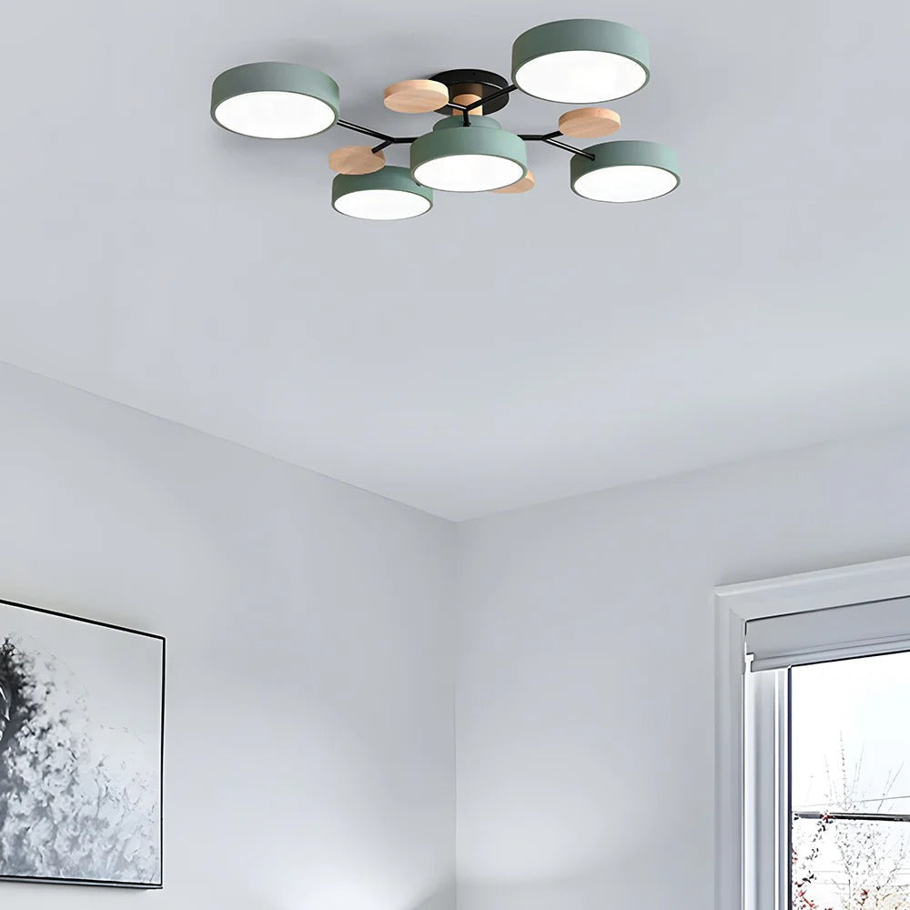 Regulowana jasna lampa sufitowa – Nowoczesny żyrandol LED do montażu wpuszczanego