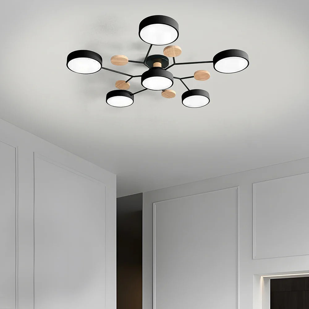 Minimalistyczna smukła okrągła lampa sufitowa LED