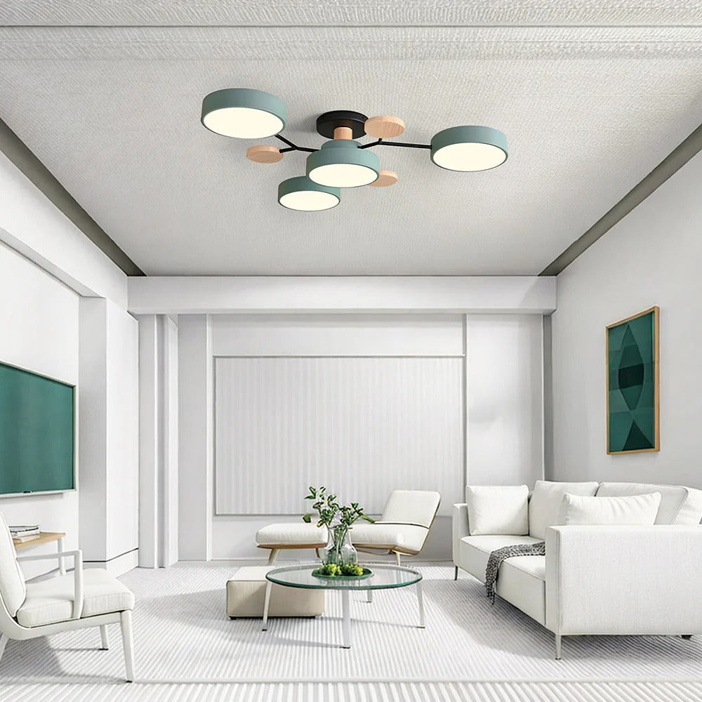 Minimalistyczna lampa sufitowa LED wnętrz