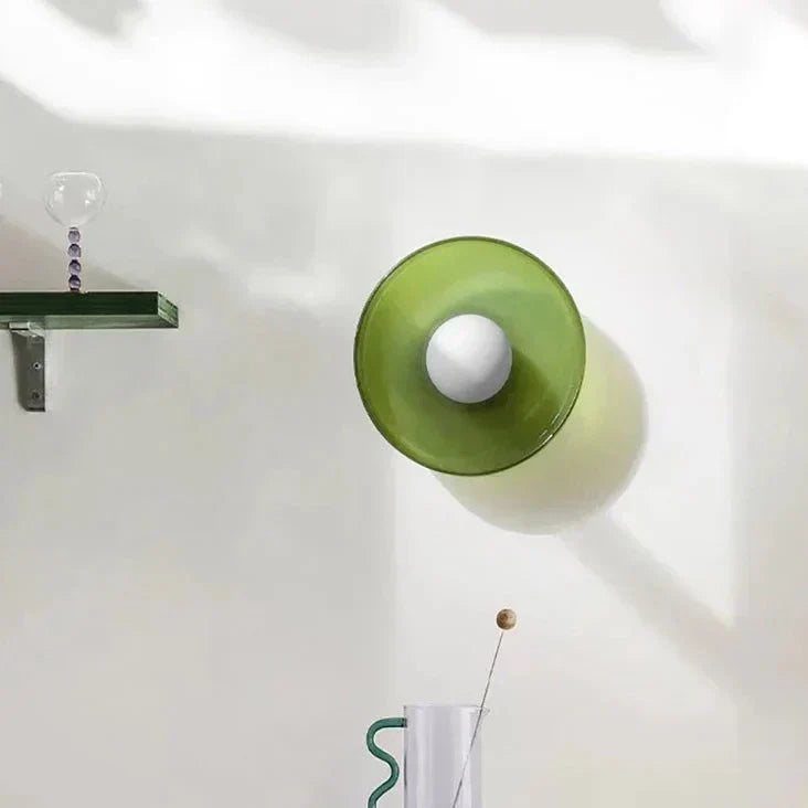 Smukła szklana lampa sufitowa do miękkiego światła – Skandynawski design i delikatne światło LED