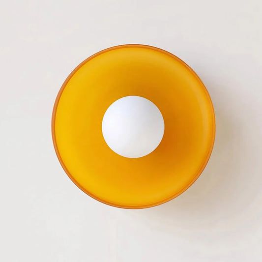 Smukła szklana lampa sufitowa do miękkiego światła – Skandynawski design i delikatne światło LED