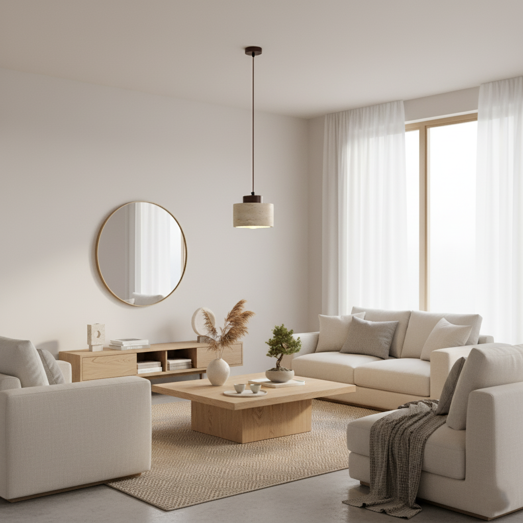 Nordycka geometryczna lampa wisząca do montażu na suficie