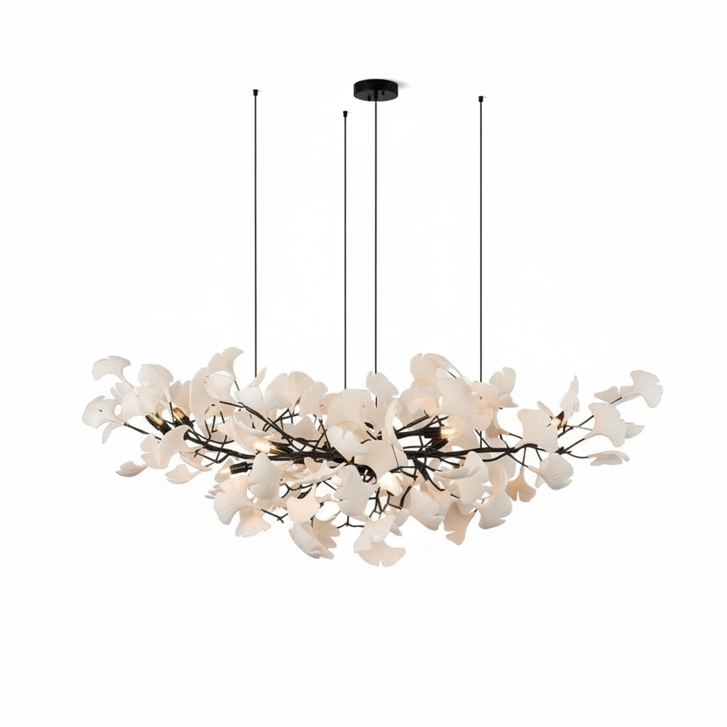 Nowoczesna wisząca lampa ścienna w kształcie liścia
