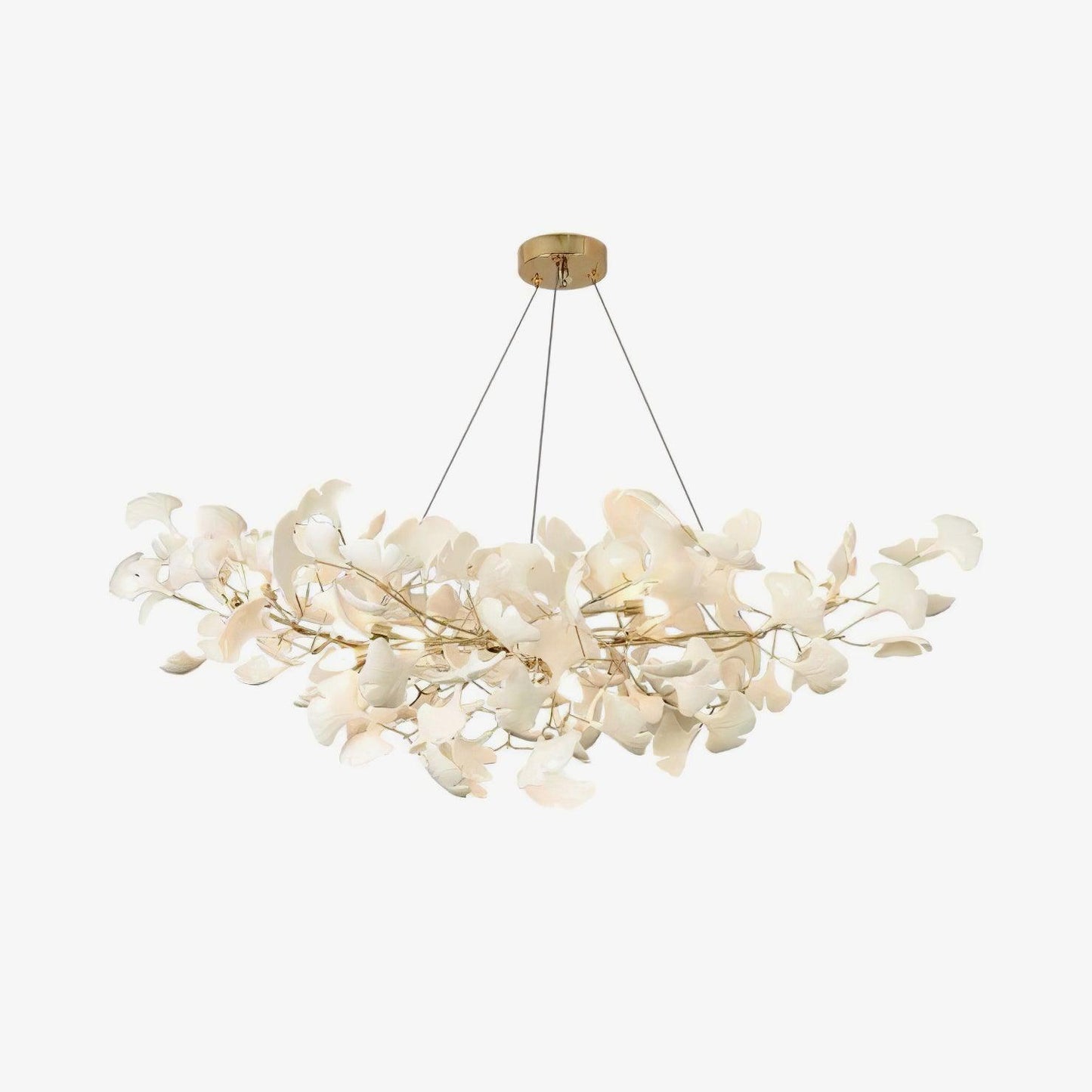Nowoczesna wisząca lampa ścienna w kształcie liścia