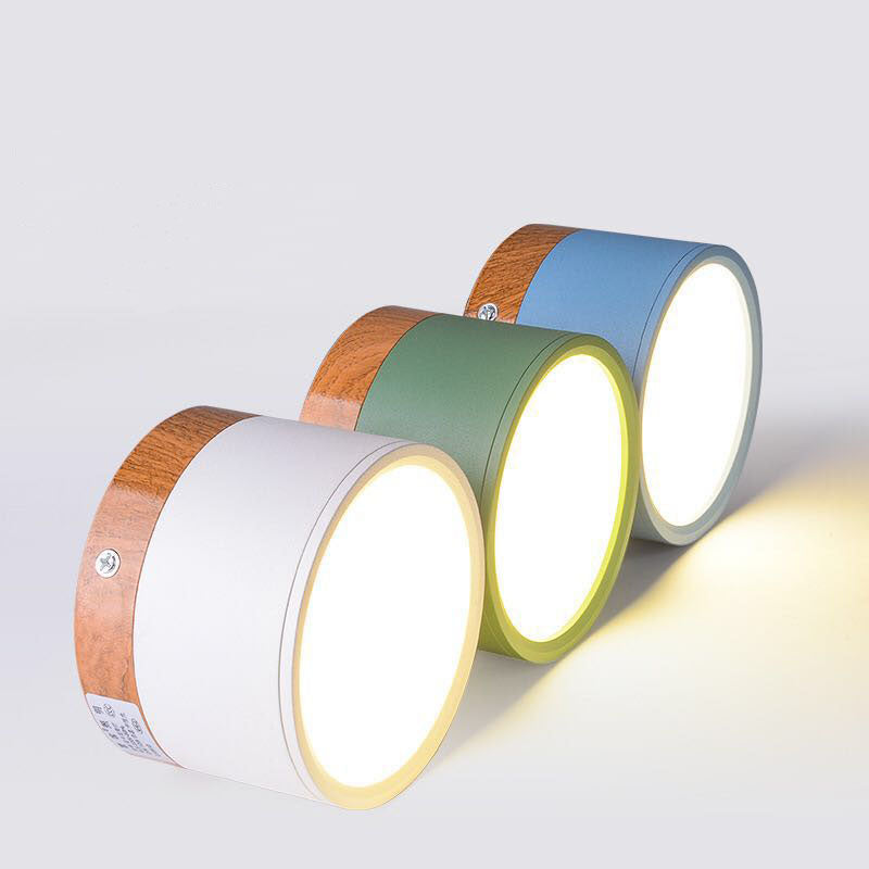 Kompaktowa montowana cylindryczna lampa sufitowa LED