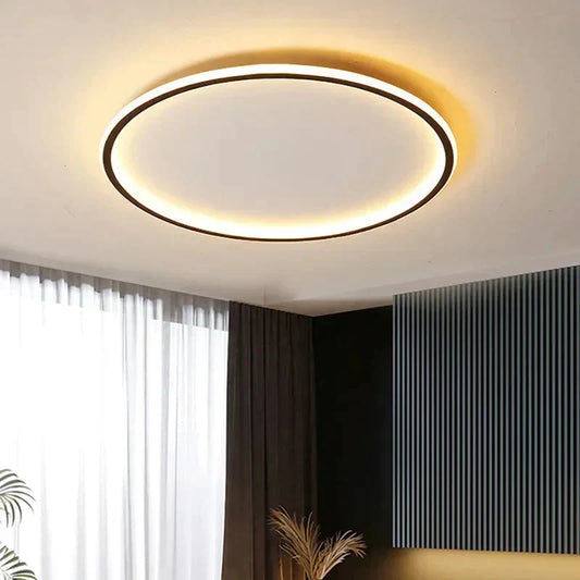 Nowoczesna skandynawska okrągła lampa sufitowa LED do salonu