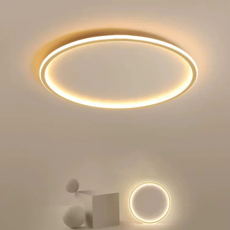 Nowoczesna skandynawska okrągła lampa sufitowa LED do salonu