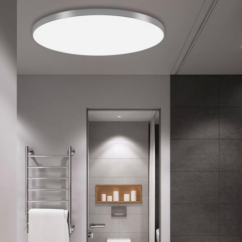 Nastrojowa smukła okrągła lampa LED sufitowa do salonu