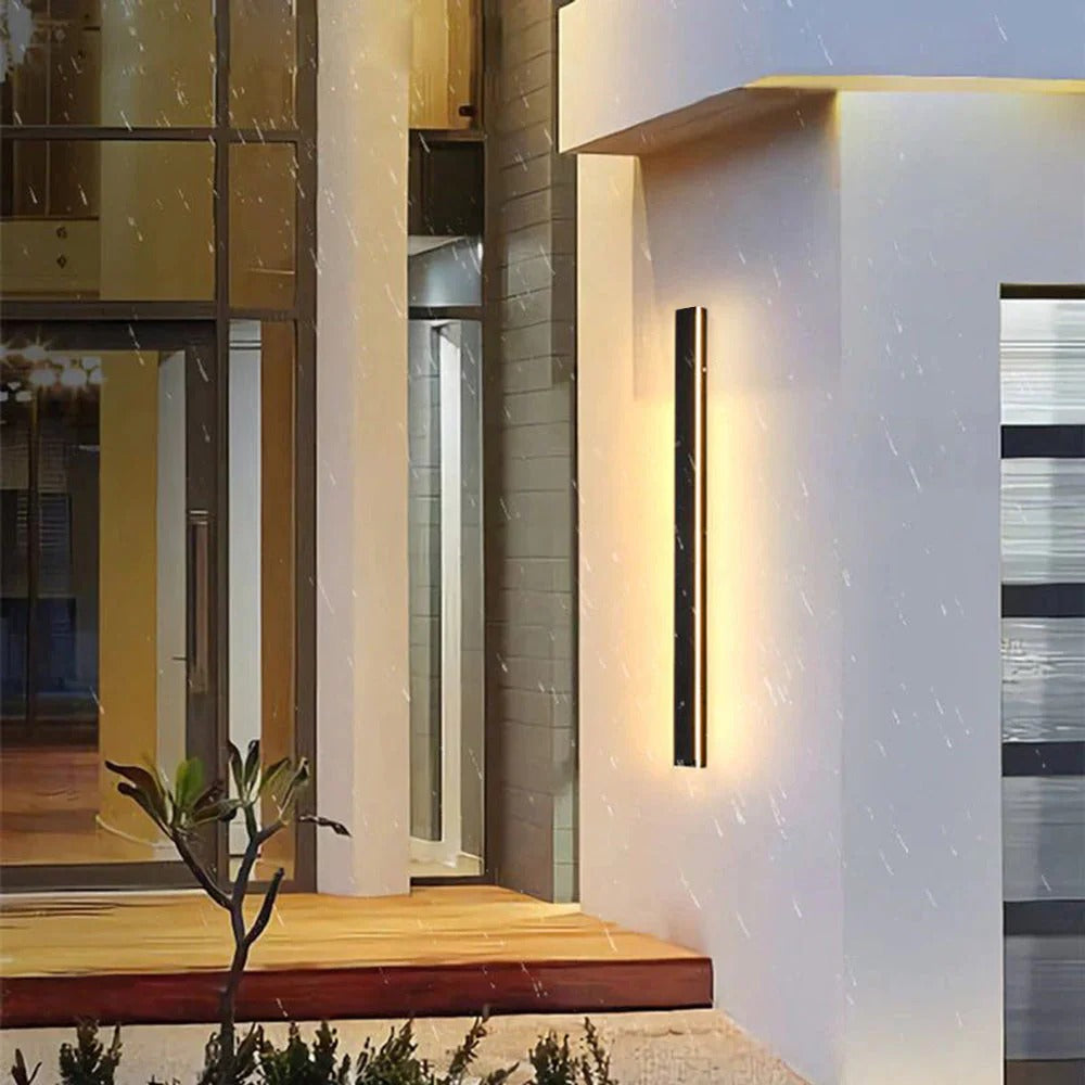 Nowoczesna lampa zewnętrzna do montażu na ścianie z oświetleniem LED