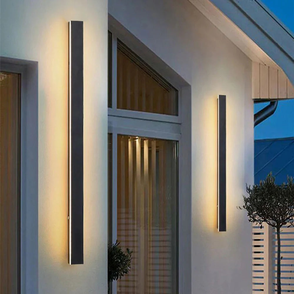 Nowoczesna lampa zewnętrzna do montażu na ścianie z oświetleniem LED