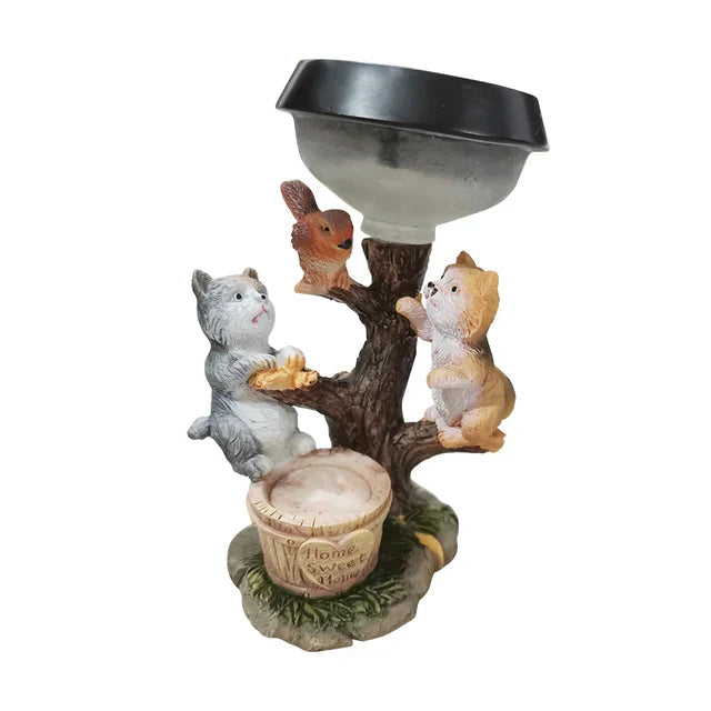 Decorative garden lamp in the shape of animals for the garden and terrace