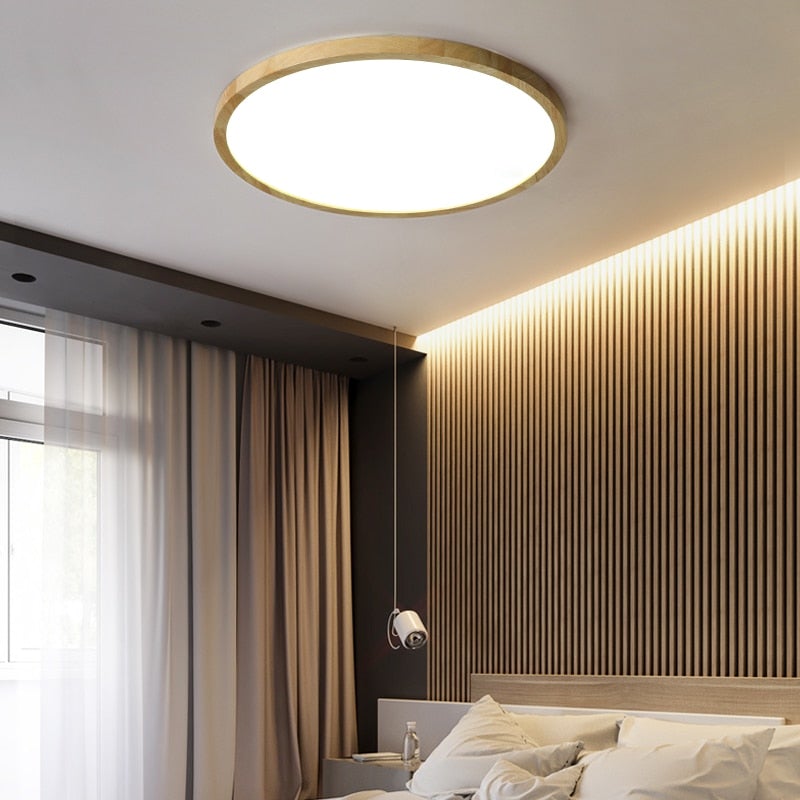 Jasna lampa sufitowa LED - Nowoczesne przyciemniane oświetlenie