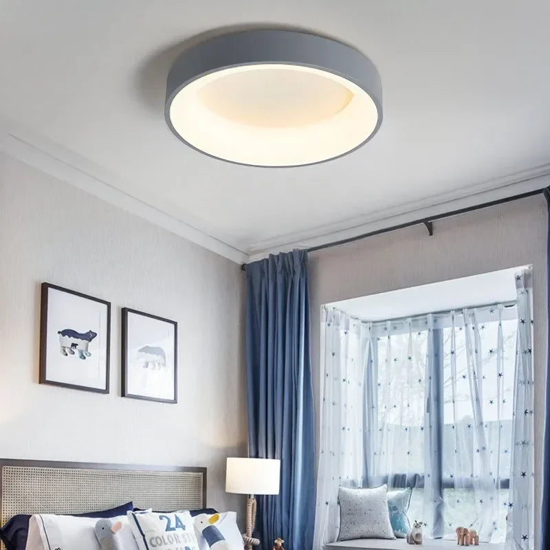 Prosty okrągły lampy sufitowe LED Design dla eleganckiego wnętrza