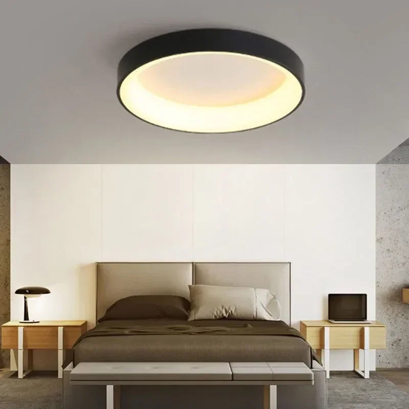 Prosty okrągły lampy sufitowe LED Design dla eleganckiego wnętrza