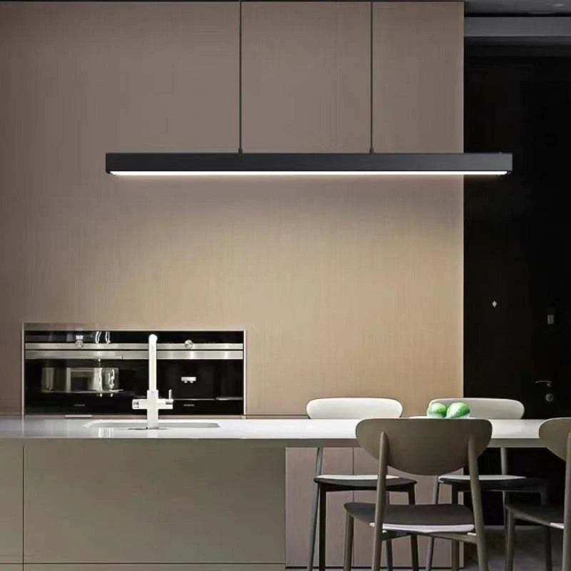 Funkcjonalna współczesna liniowa lampa wisząca LED sufitowa