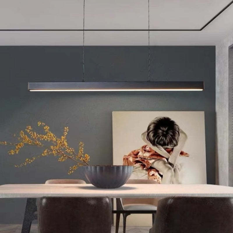 Funkcjonalna współczesna liniowa lampa wisząca LED sufitowa