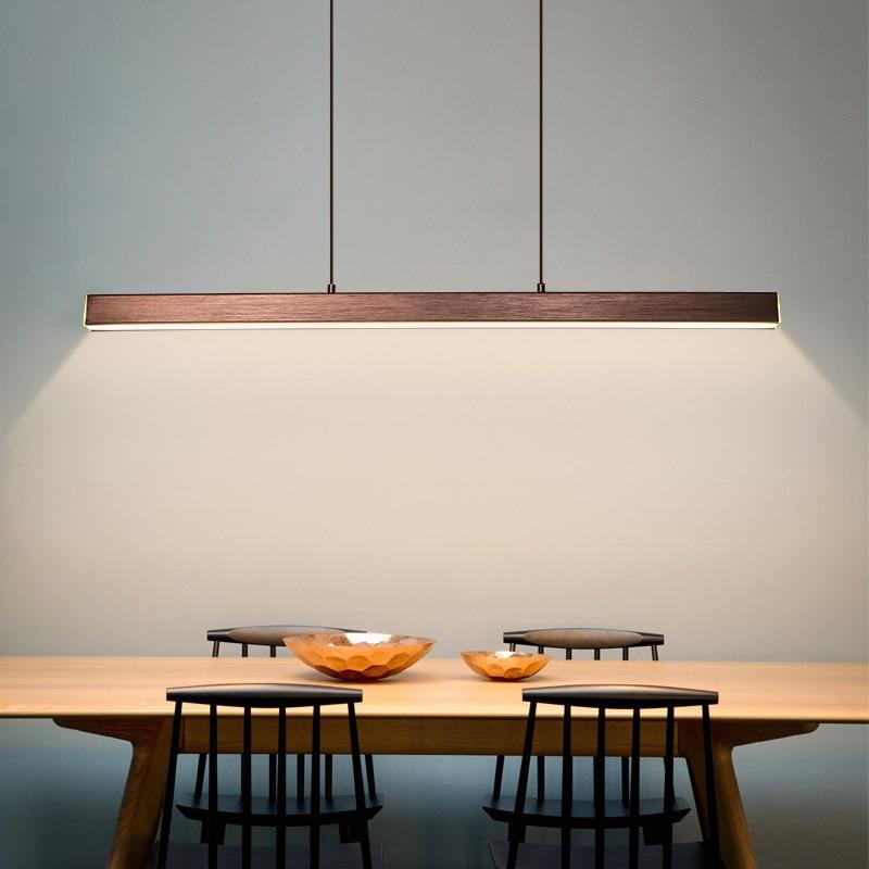 Funkcjonalna współczesna liniowa lampa wisząca LED sufitowa
