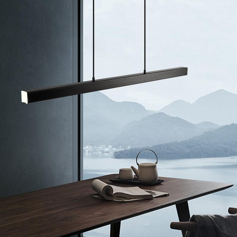 Funkcjonalna współczesna liniowa lampa wisząca LED sufitowa