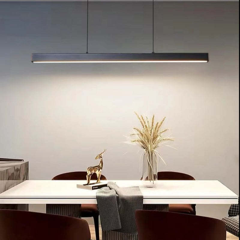 Funkcjonalna współczesna liniowa lampa wisząca LED sufitowa