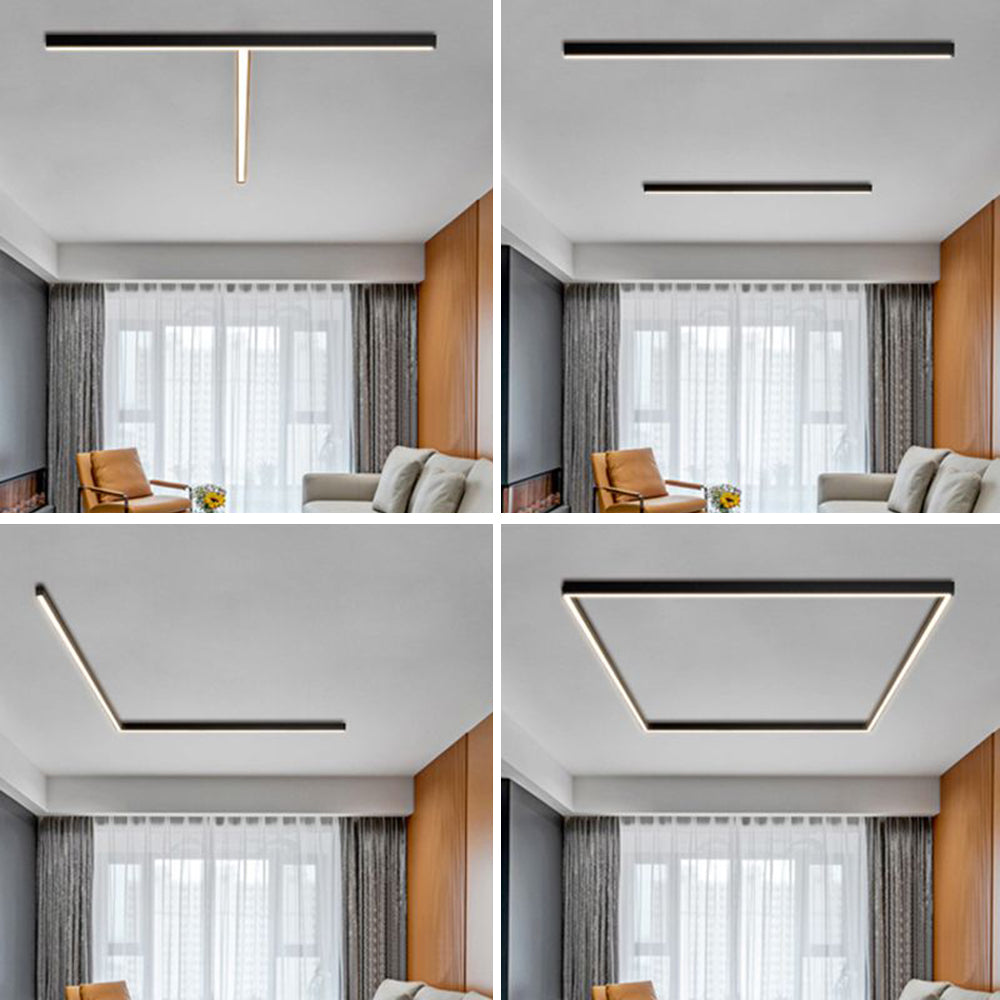 Minimalistyczna szykowna nowoczesna lampa sufitowa LED do wnętrz