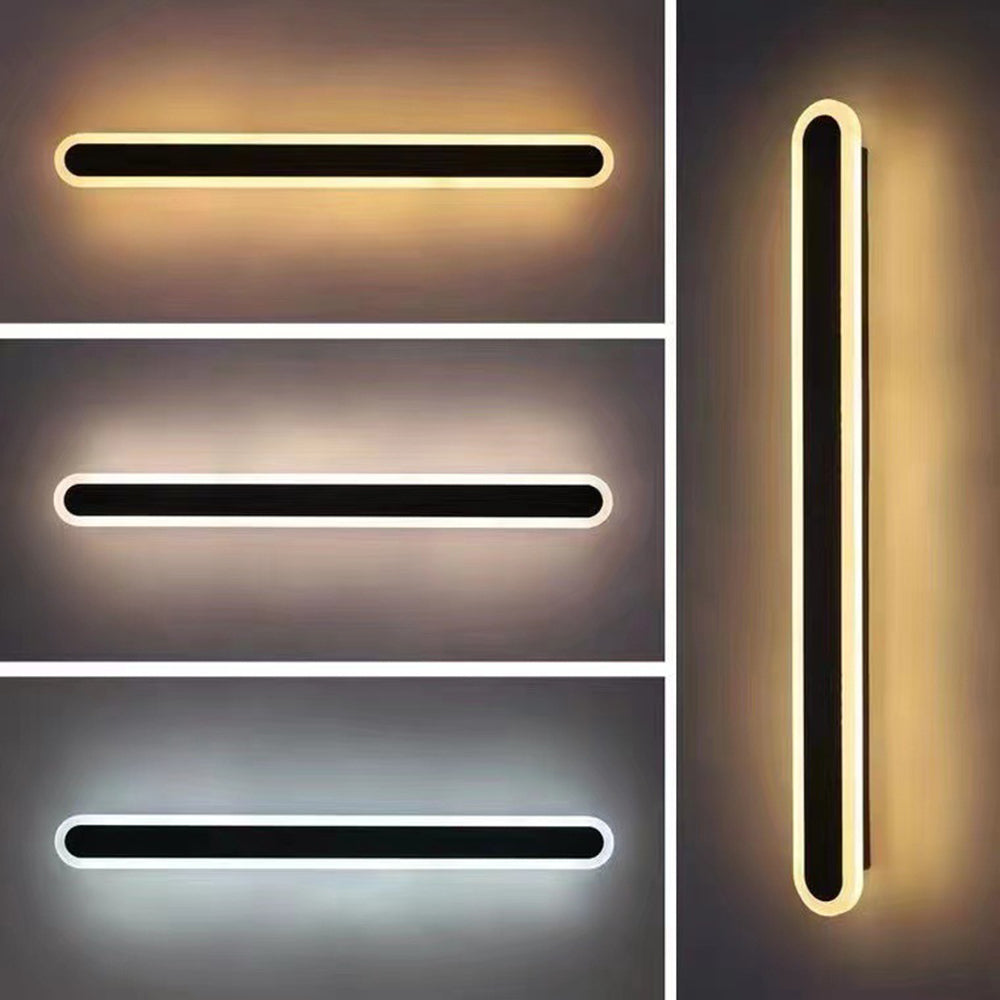 Wszechstronna regulowana liniowa lampa ścienna LED do użytku na zewnątrz