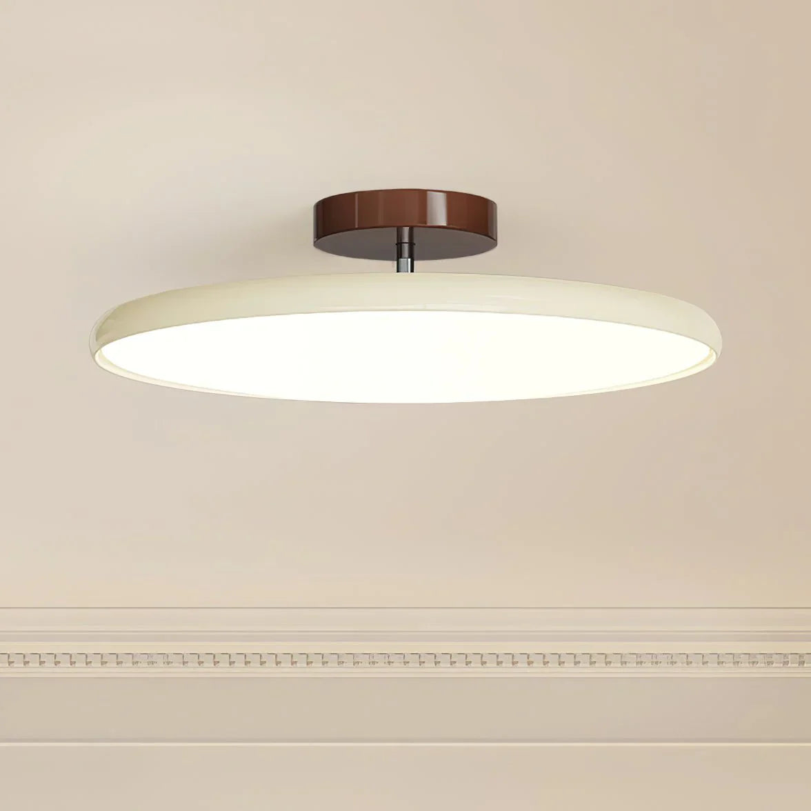 Współczesna regulowana lampa sufitowa do stref mieszkalnych