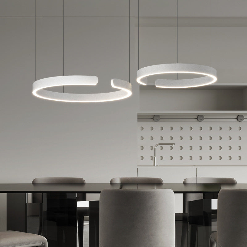 Jasna okrągła lampa wisząca LED do eleganckiego domu