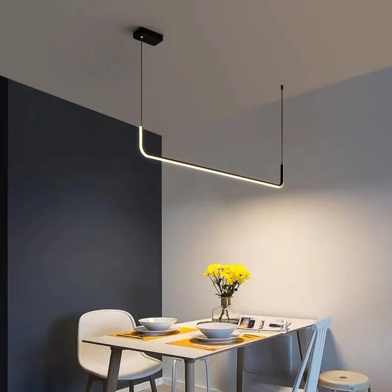 Nowoczesna lampa wisząca z wbudowaną diodą LED